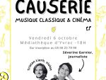 Causerie à Yvrac : cinéma et musique
