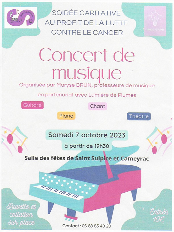 Soirée caritative - Lutte contre le cancer