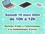 Le numérique en quelques clics - médiathèque d'Yvrac