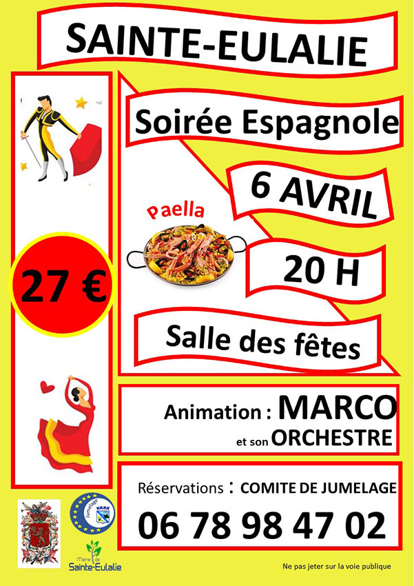 Soirée espagnole - Comité de Jumelage