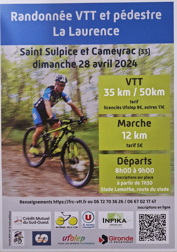 Randonnées VTT et pédestre de La Laurence