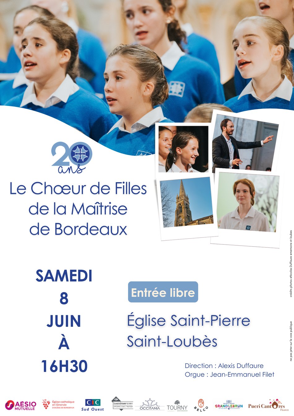 Concert Choeur de Filles de Bordeaux - À l'église Saint-Pierre