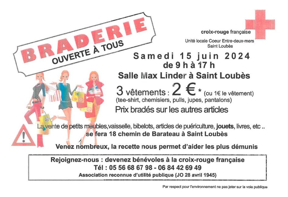 Braderie de "La Croix-Rouge"