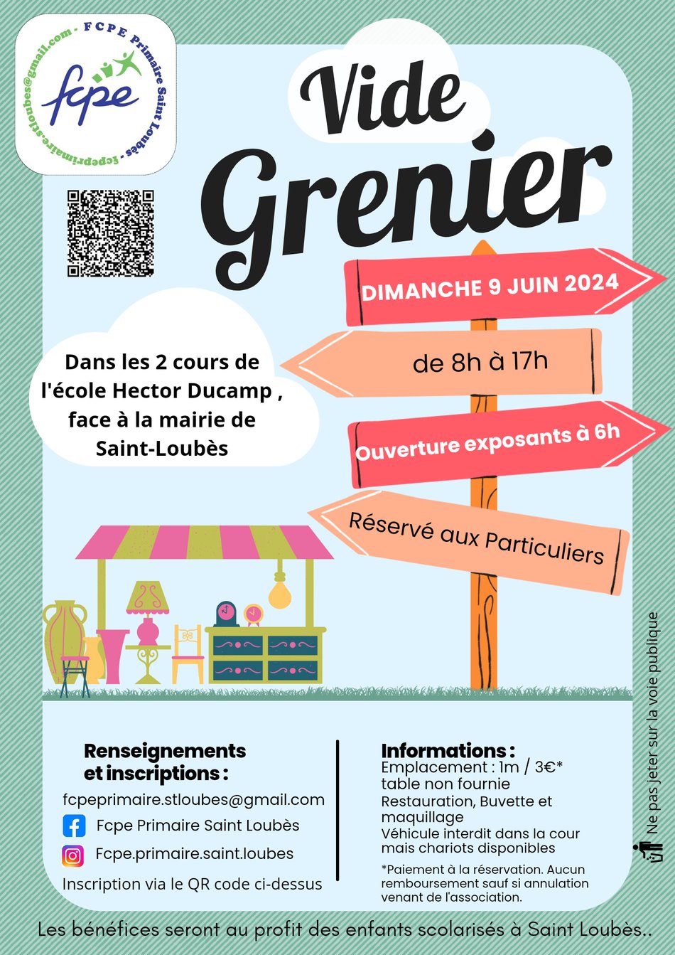 Vide Grenier de la FCPE Primaire de Saint-Loubès
