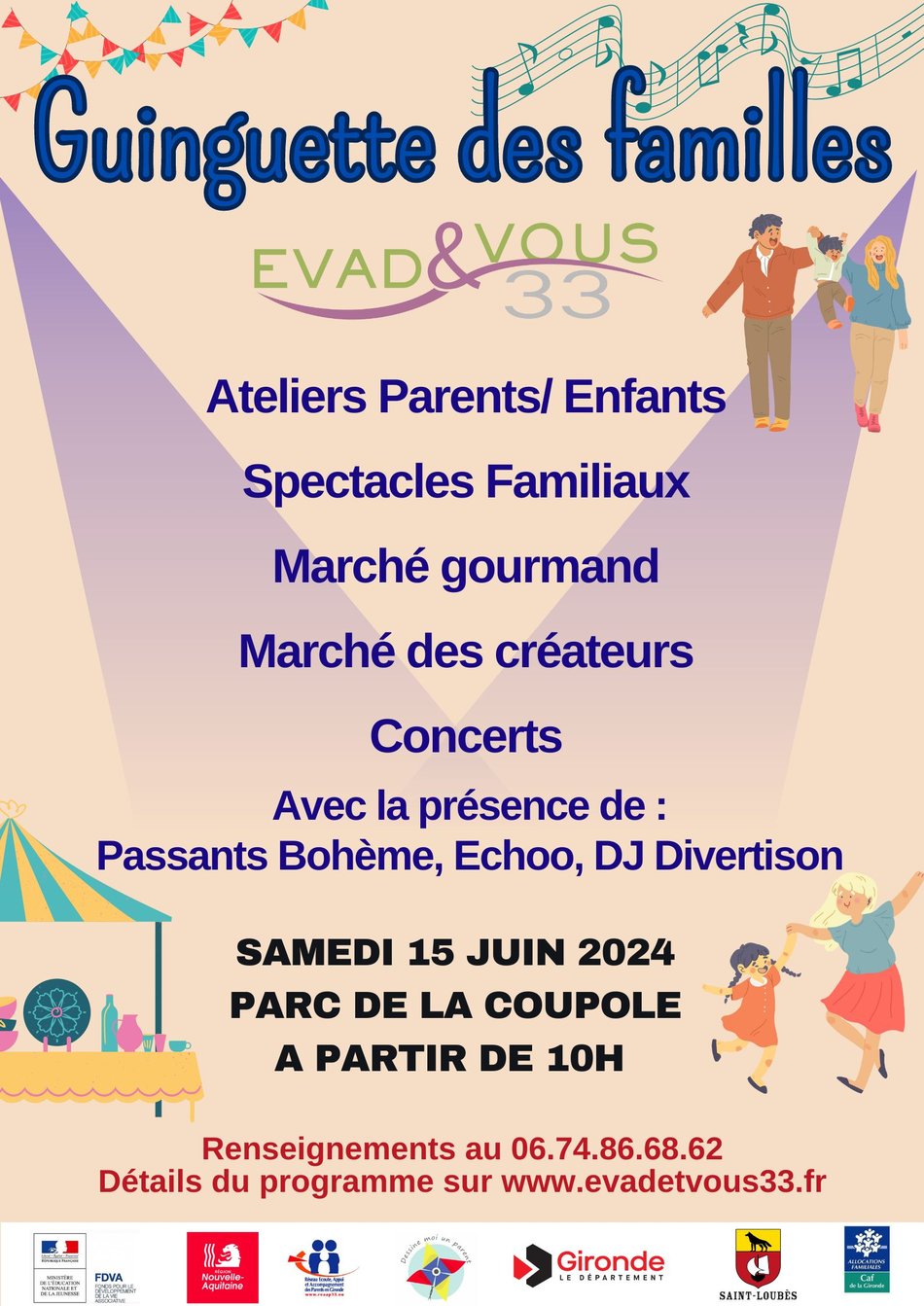 1ère Guinguette des familles par l'association Evad&vous