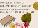 Médiathèque : ATELIER D’IMPRESSIONS VÉGÉTALES