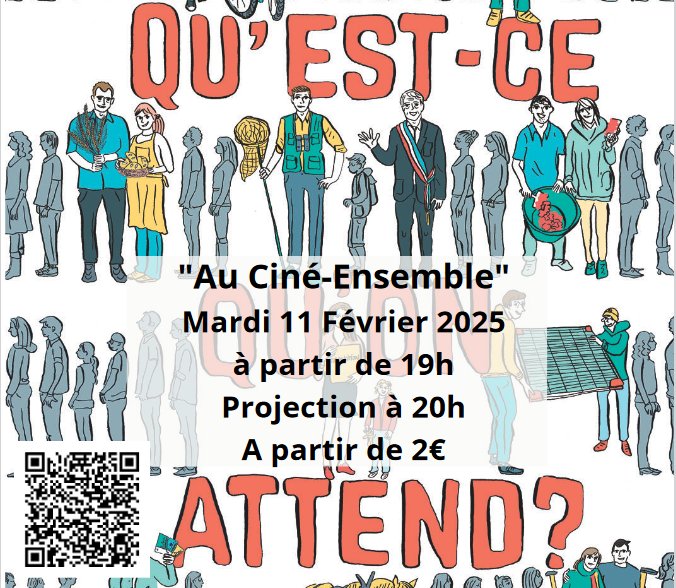Au Ciné-Ensemble : “Qu’est-ce qu’on attend”