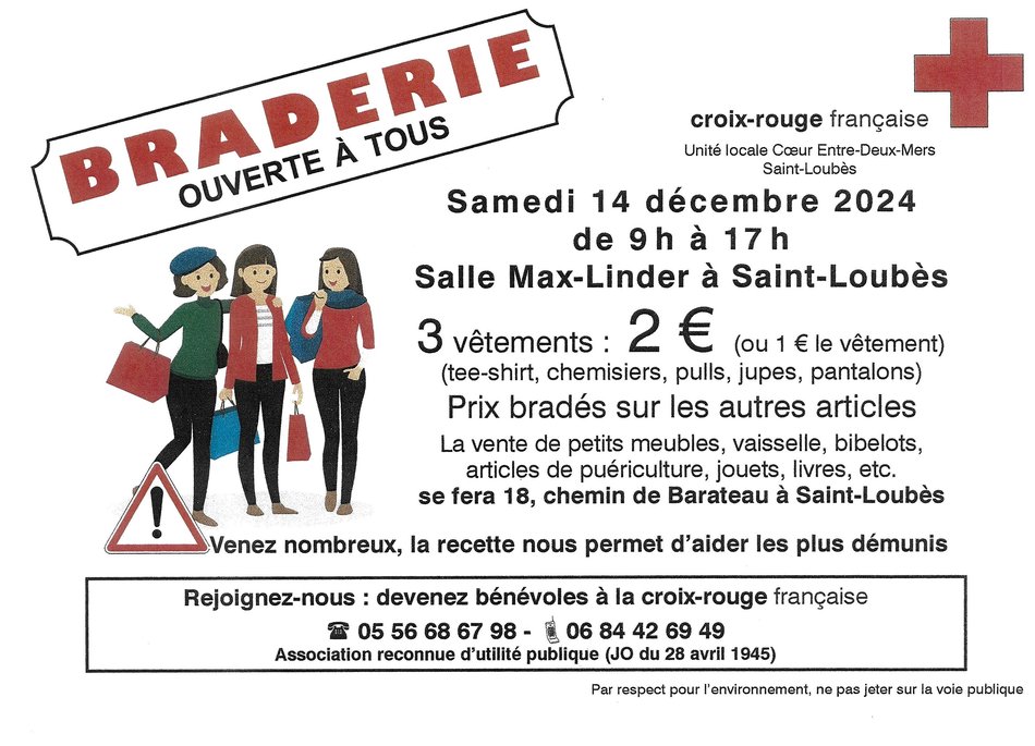 Braderie de "La Croix-Rouge"