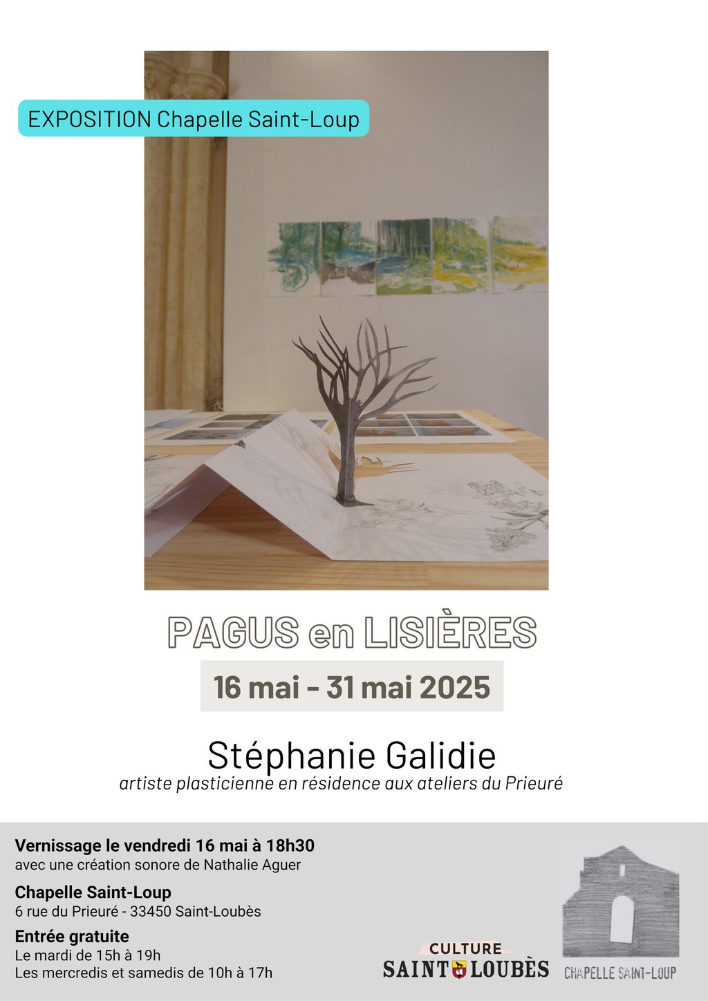 Exposition Chapelle Saint-Loup : PAGUS en LISIÈRES