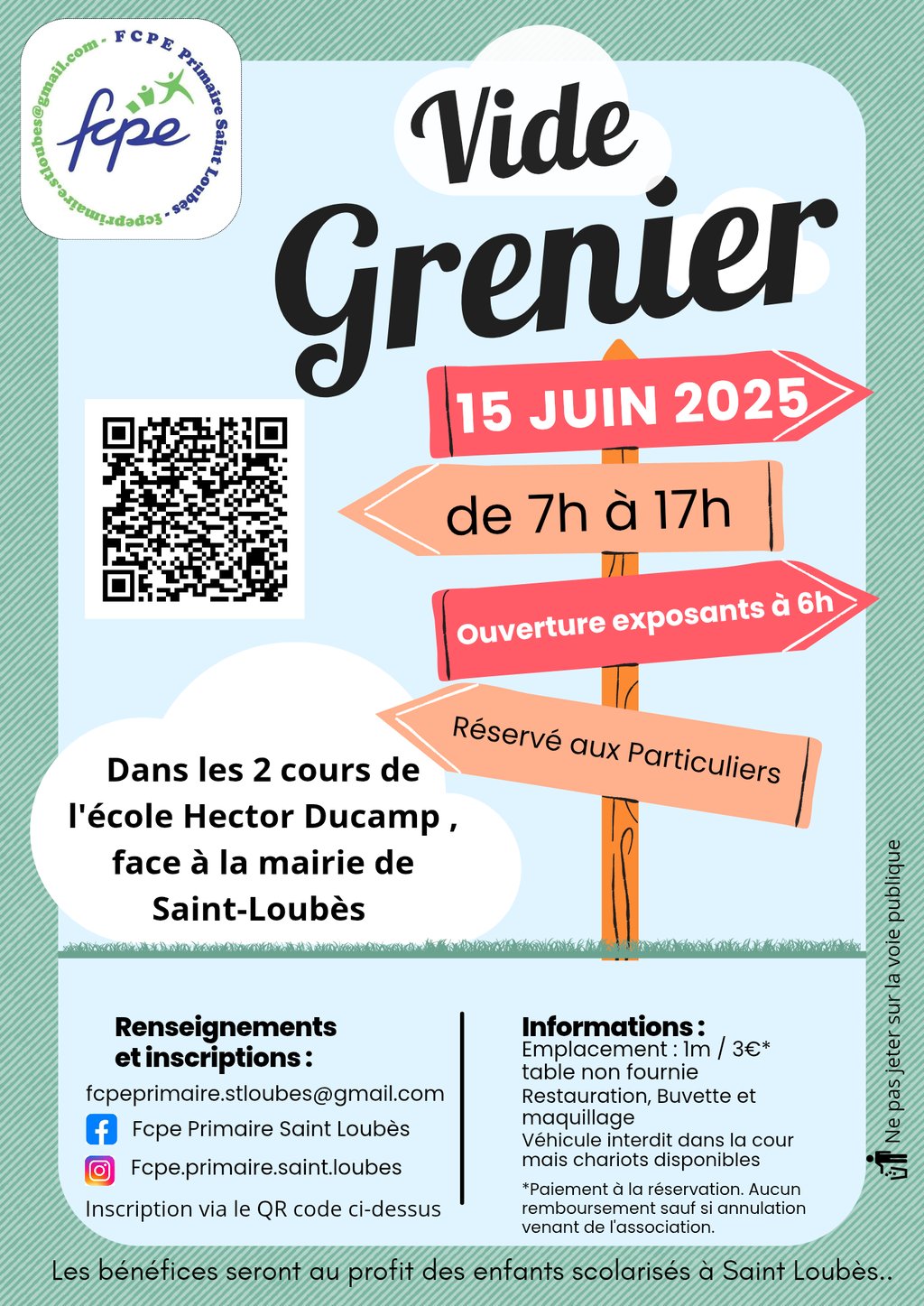 Vide Grenier de la FCPE Primaire de Saint-Loubès