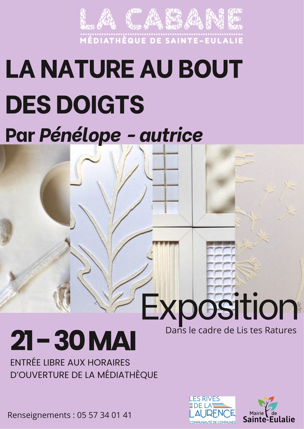 EXPOSITION - LA NATURE AU BOUT DES DOIGTS