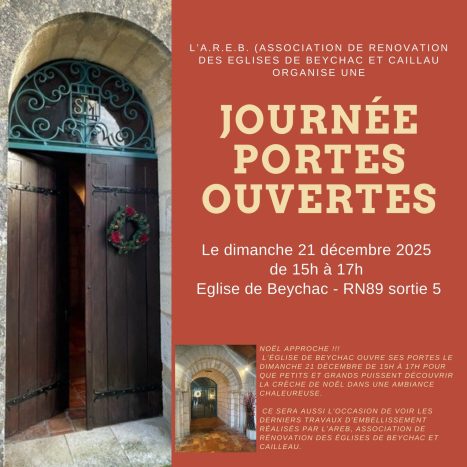 Portes ouvertes à l'église de Beychac