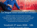 Conférence “La langue sous toutes ses formes”