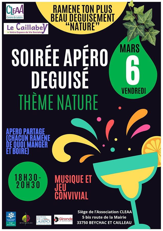 Soirée Apéro déguisée - Le Caillabey