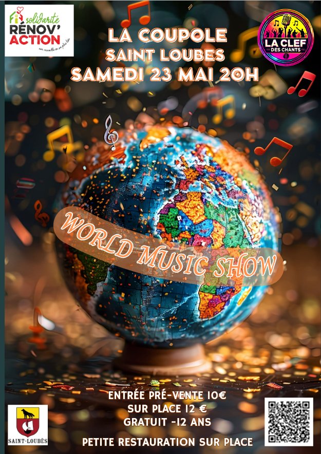 Spectacle vocal et musical mené par "La clé des Chants": "World Music Show"