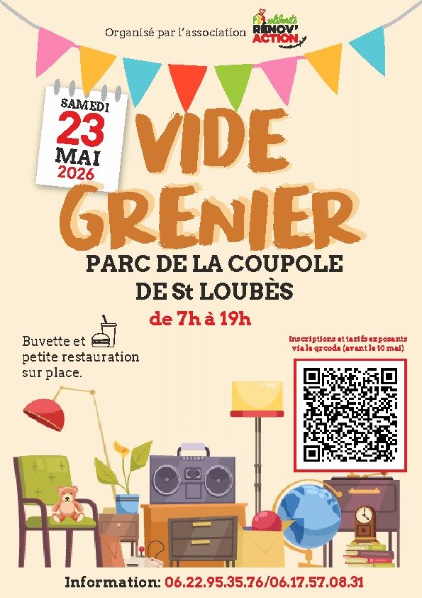 Vide grenier : par l'association RENOV'ACTION