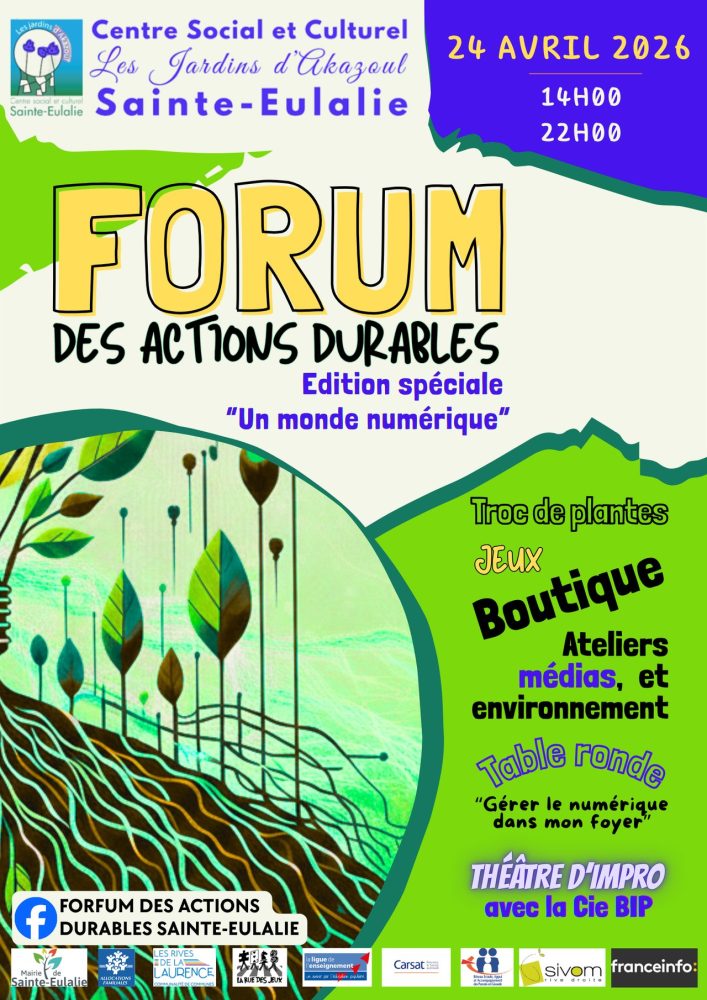 FORUM DES ACTIONS DURABLES Saint-Eulalie