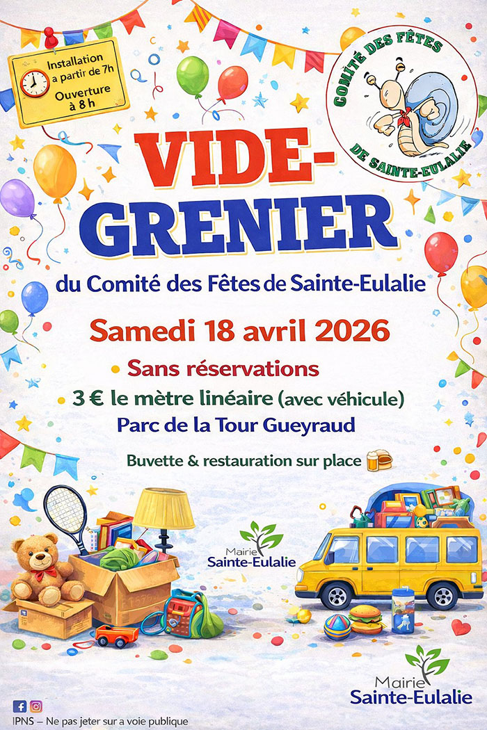 Vide-greniers à Sainte-Eulalie
