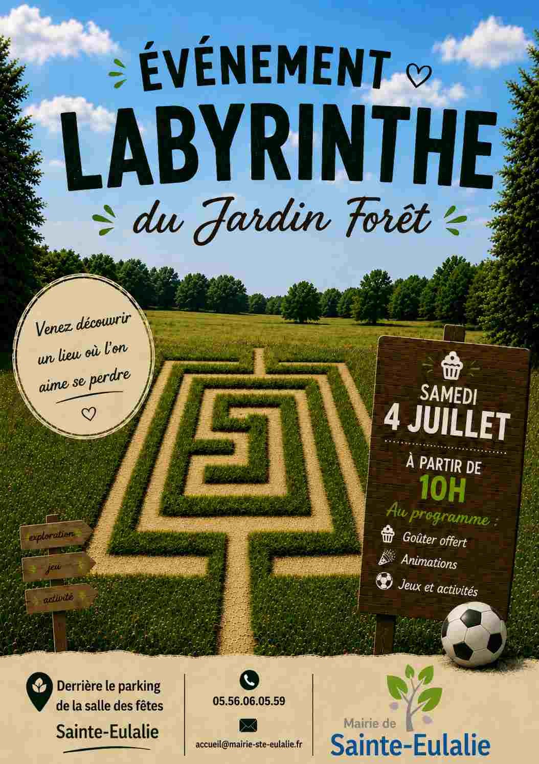 Labyrinthe au Jardin Forêt