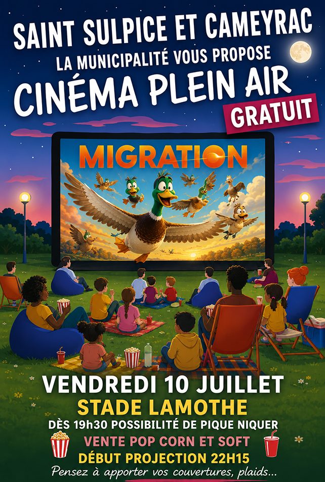 Ciné plein air à Saint-Sulpice