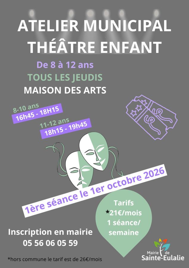Atelier théâtre pour les 8 - 12 ans